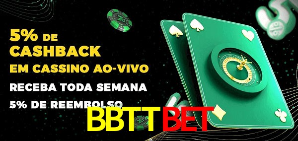 Promoções do cassino ao Vivo BBTTBET